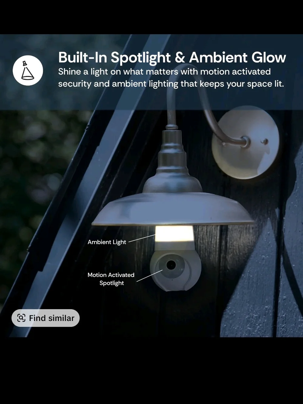 Light Cam V3 White Indoor/Outdoor Pan and Tilt Camera
